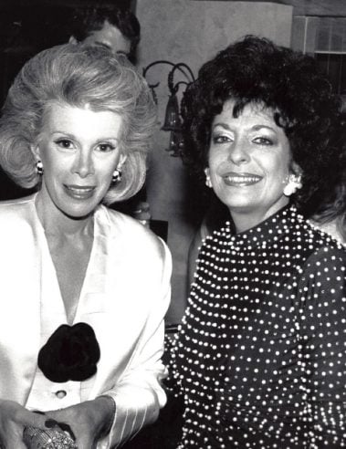 Judy Nichols and Joan Rivers